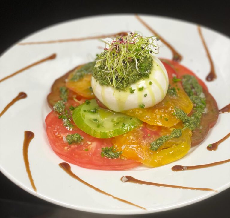 Burrata et tomates